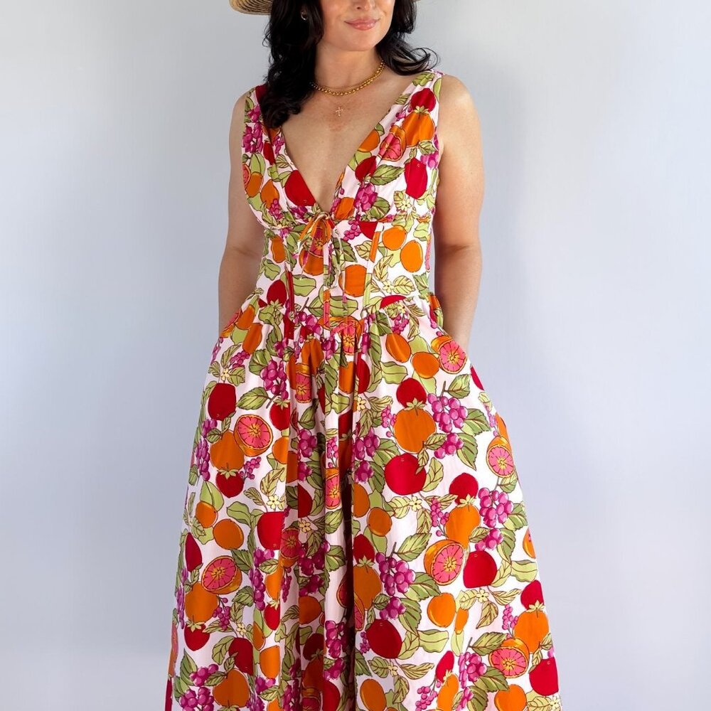 Midi Length Cotton Summer Dresses | Corset Dress - Picture 11 of 16